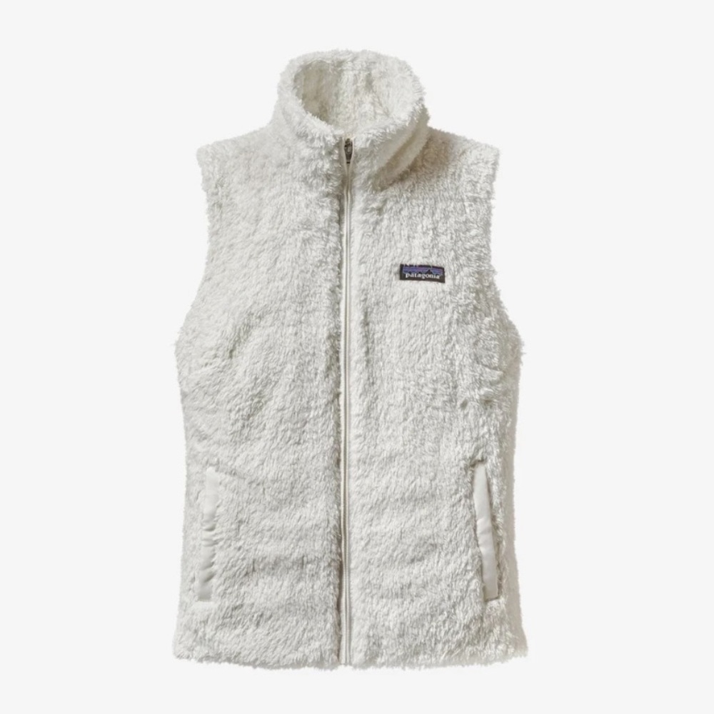 🌷Patagonia White Full Zip Up Fleece Vest Size XL